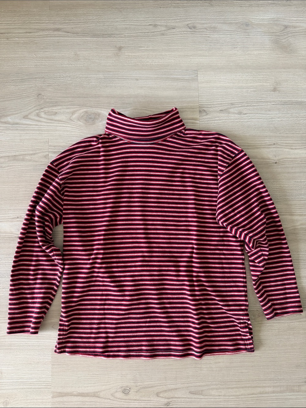 Vintage Jones New York Sport Striped Turtleneck Long Sleeve Top M